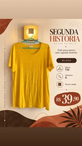 BLUSA T33 mostarda
