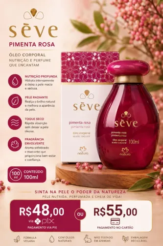 Óleo corporal natura sève 100ml