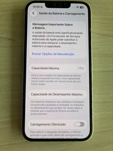 iPhone 13 128GB 77% bateria