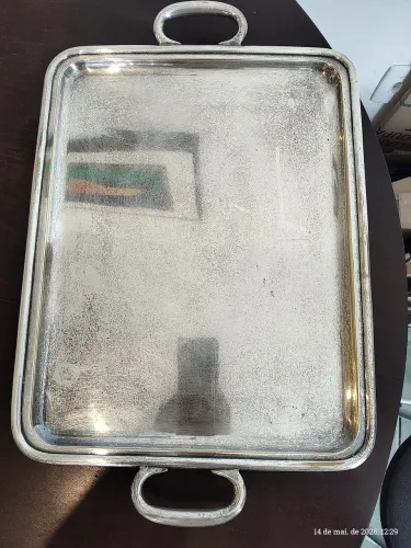 Bandeja em prata 90 da marca wolf