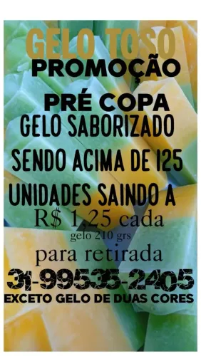 Gelo saborizado