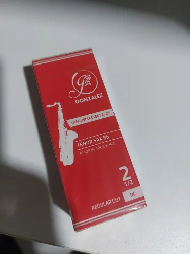 Palheta Sax Tenor - Gonzalez - RC - 2,5 - Caixa com 5