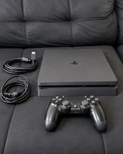 PS4 Slim 500GB + Controle Original + Minecraft | Muito Conservado