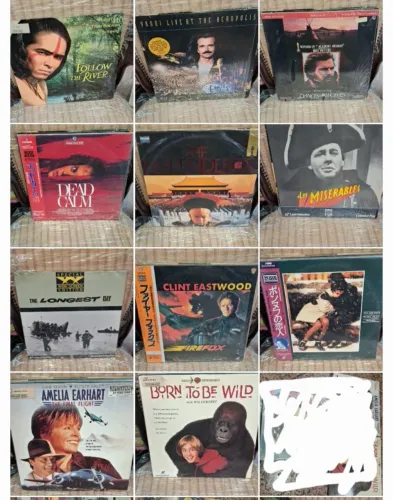 Laserdisc coleção com 11 Lps sendo alguns duplos em perfeito estado de conservação 