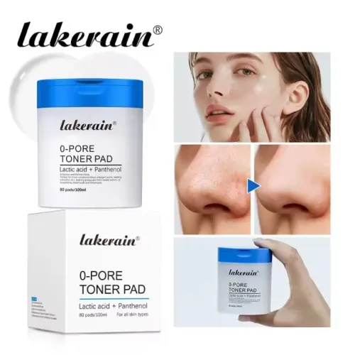 Almofadas Zero Pore Ácido Lático + Pantenol Lakerain 80 pads Skincare Coreano Original