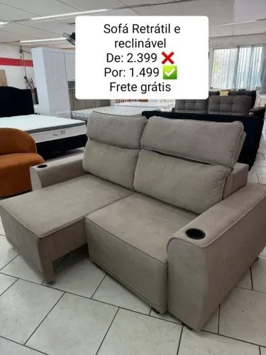 Sofá Retrátil e Reclinável