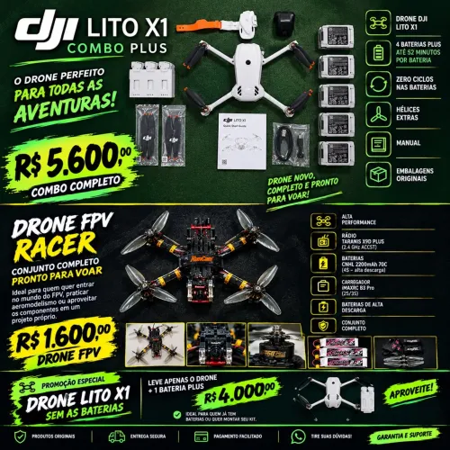 Drone fpv e Dji lito x1