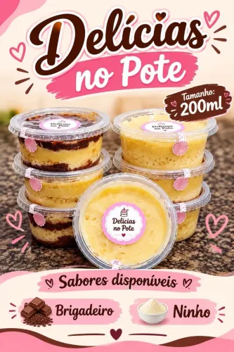 Bolo no pote