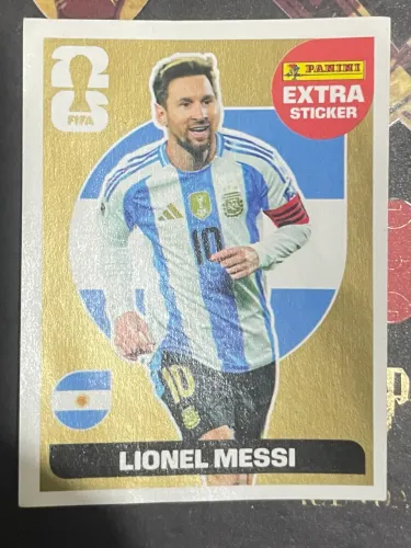 Figurinha Messi Dourada