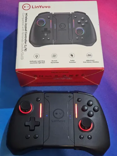 Controle Joy-con LinYuvo KS42 RGB p/ Nintendo Switch