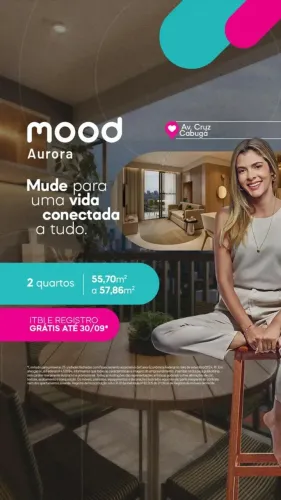 O Mood Aurora é o novo empreendimento da Moura Dubeux na Avenida Cruz Cabugá