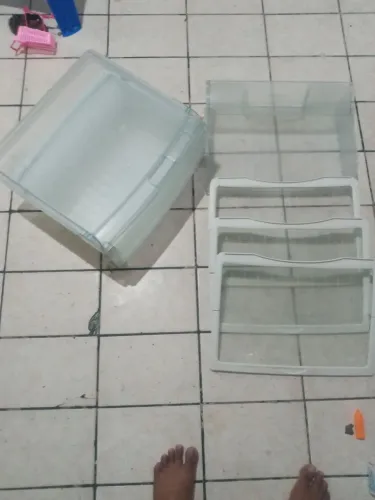 Acessorios pra geladeira froste free pratileiras e gavetas