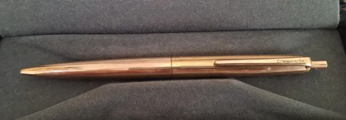 Caneta Compactor Vintage Anos 70/80 Linha Executiva de Luxo