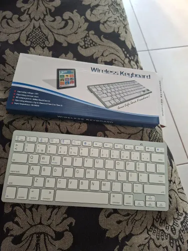 Mini Teclado Sem Fio Bluetooth Slim Notebook Tablet Celular