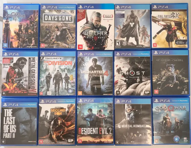 Jogos PS4 - Valores na Descrição