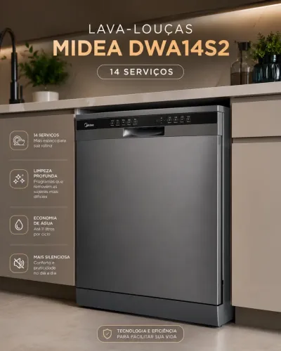 Lava louças 14 serviços Midea nova lacrada