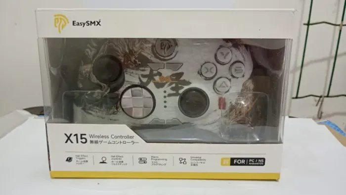 Controle Novo EasySMX X15 sem fio Bluetooth Gamepad Compatível com PC/NS/TV/Celular/Steam