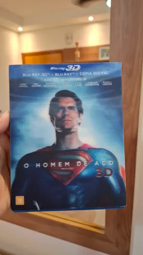 RARO! O Homem de Aço Blu-ray + 3D Original | Superman | Colecionador