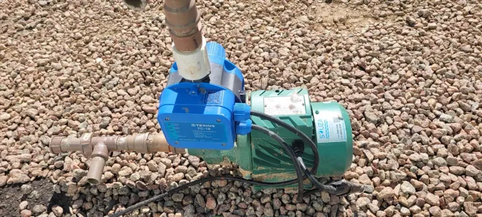 Bomba D'Água Thebe TP-80 1CV com Pressurizador Automático Texius TC-18 - Pronta para Uso