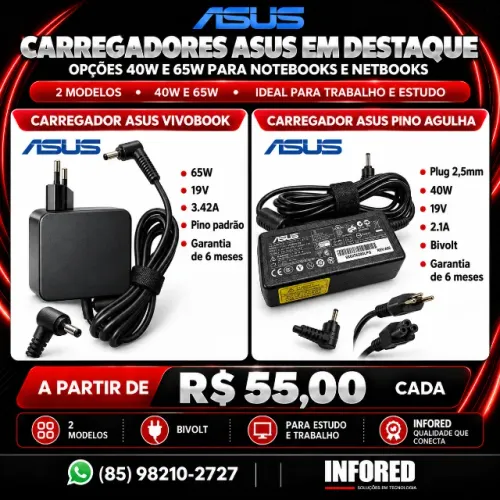 Carregadores ASUS em Destaque