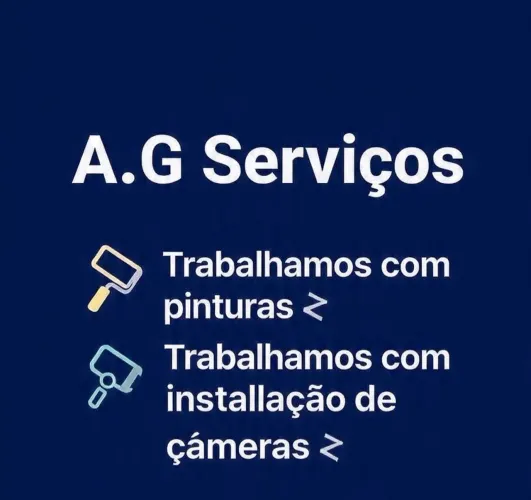 Serviços pinturas instalação de câmeras 