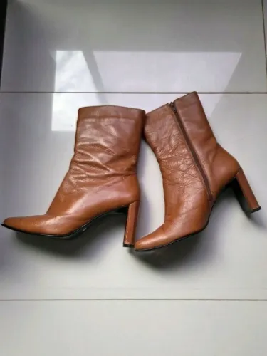 bota couro feminina corello n. 35