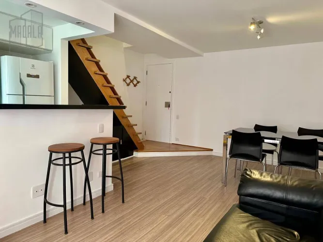 Apartamento Duplex com 1 dormitório, 70 m² - venda por R$ 980.000 ou aluguel por R$ 6.465