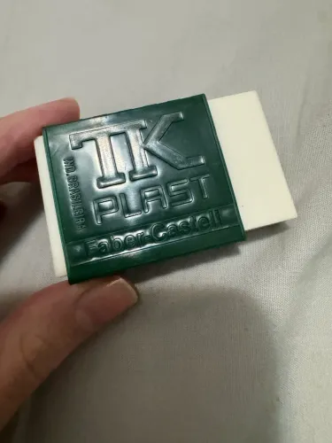 Borracha rara e antiga TK Plast Faber Castell anos 80