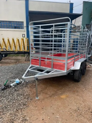 Carretinha Trucada 2 Eixos C/ Freio - Nova e Reforçada