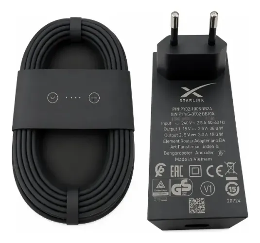 CABO ORIGINAL STARLINK MINI - 15 METROS + ADAPTADOR