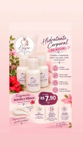 Hidratante Corporal de Bolsa,30ml cada.