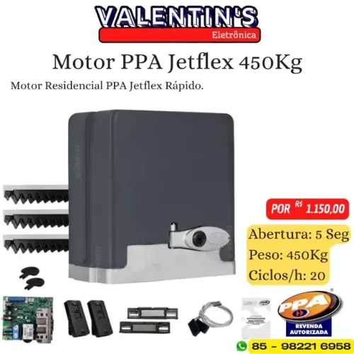 Motor para portão PPA Jetflex Rápido Residencial