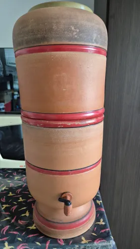 Filtro de barro São João, 3 velas.