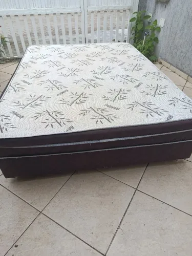 Cama box casal conjugada com colchão