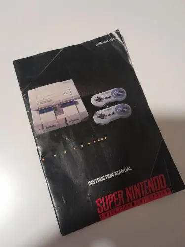 Manual super nintendo original 
