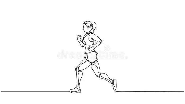 Companhia feminina para corrida.