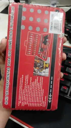 Kit De Ferramentas 46 Peças Jogo De Soquetes Chave Catraca Reversível Com Maleta Jogo De F