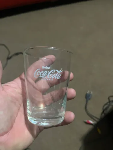 Copo Antigo Coca-cola  Branco dec 80