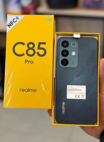 Telefone Lançamento Realme - C85Pro - O Toooop - Verde Escuro - Com NFC - 256/8 - Global