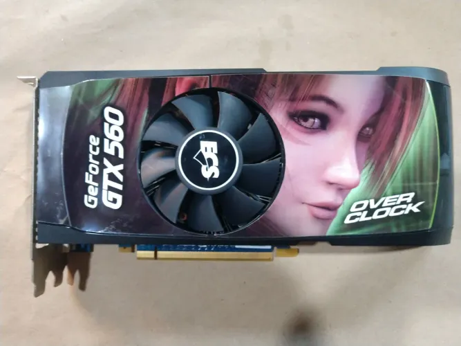 Placa video Geforce GTX 560 black Edition 1 gbddr5 - para colecionador