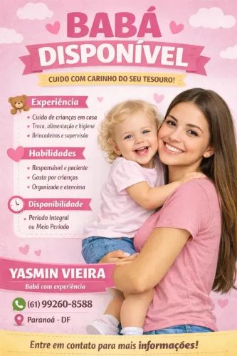 BABÁ DISPONÍVEL 