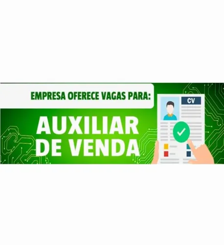 Vaga auxiliar de vendas