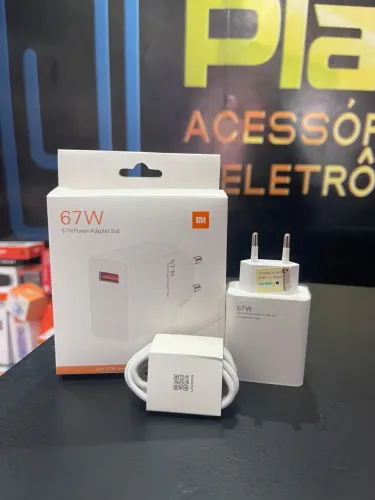 Carregador Xiaomi 67W Rápido Turbo - Fazemos Entregas 