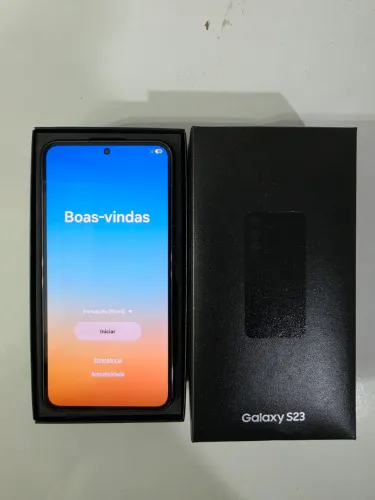 Samsung Galaxy S23 5G 256GB Tela 6.1 tem 8GB RAM Snapdragon 8 Gen 2 com Nota Fiscal