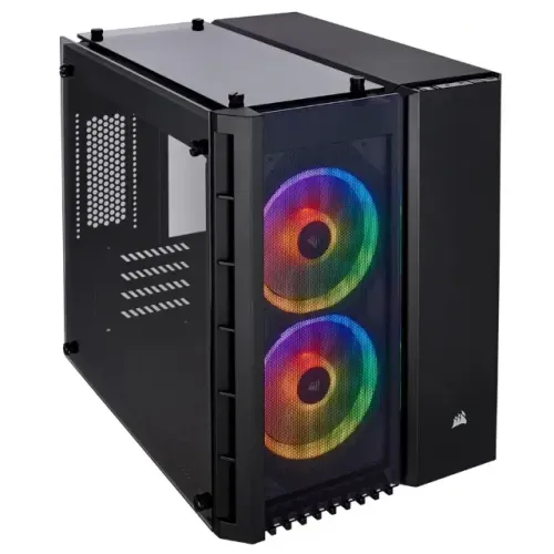 Gabinete Corsair Crystal Series 280X RGB - Micro-ATX - Vidro Temperado