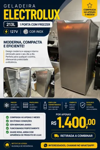Geladeira Electrolux 127l