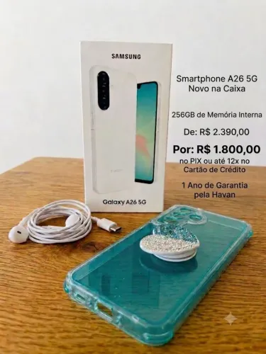Samsung Galaxy A26 5G 256GB - NOVO (Com Garantia) - Oportunidade!