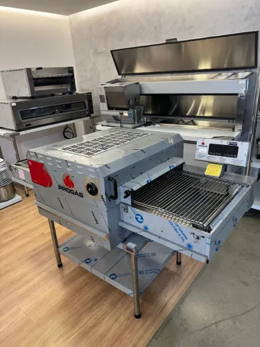 FORNO ESTEIRA PIZZA HIBRIDO 50CM INOX NOVO