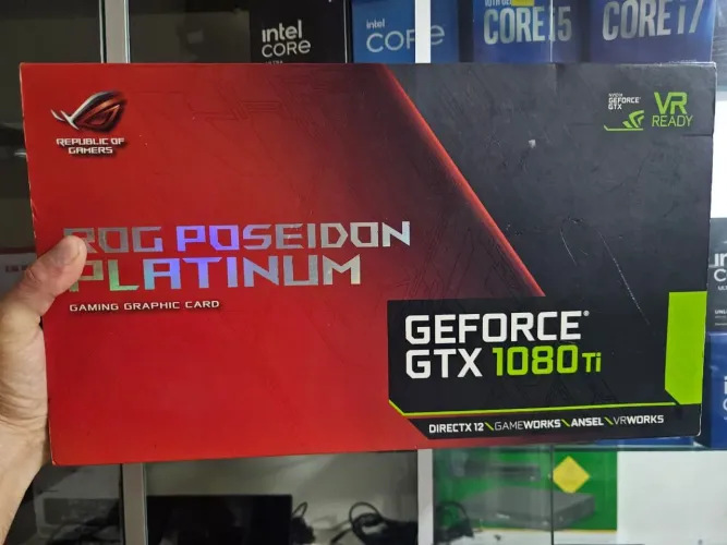 Placa de video Asus Rog Poseidon platinun Gtx 1080ti 11gb