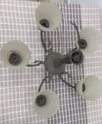 Lustre antigo 5 lampadas